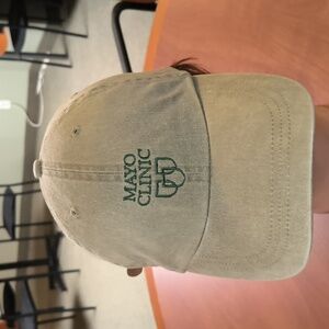 Mayo Clinic Alumni Association Embroidered Logo Leather Strapback Hat Cap